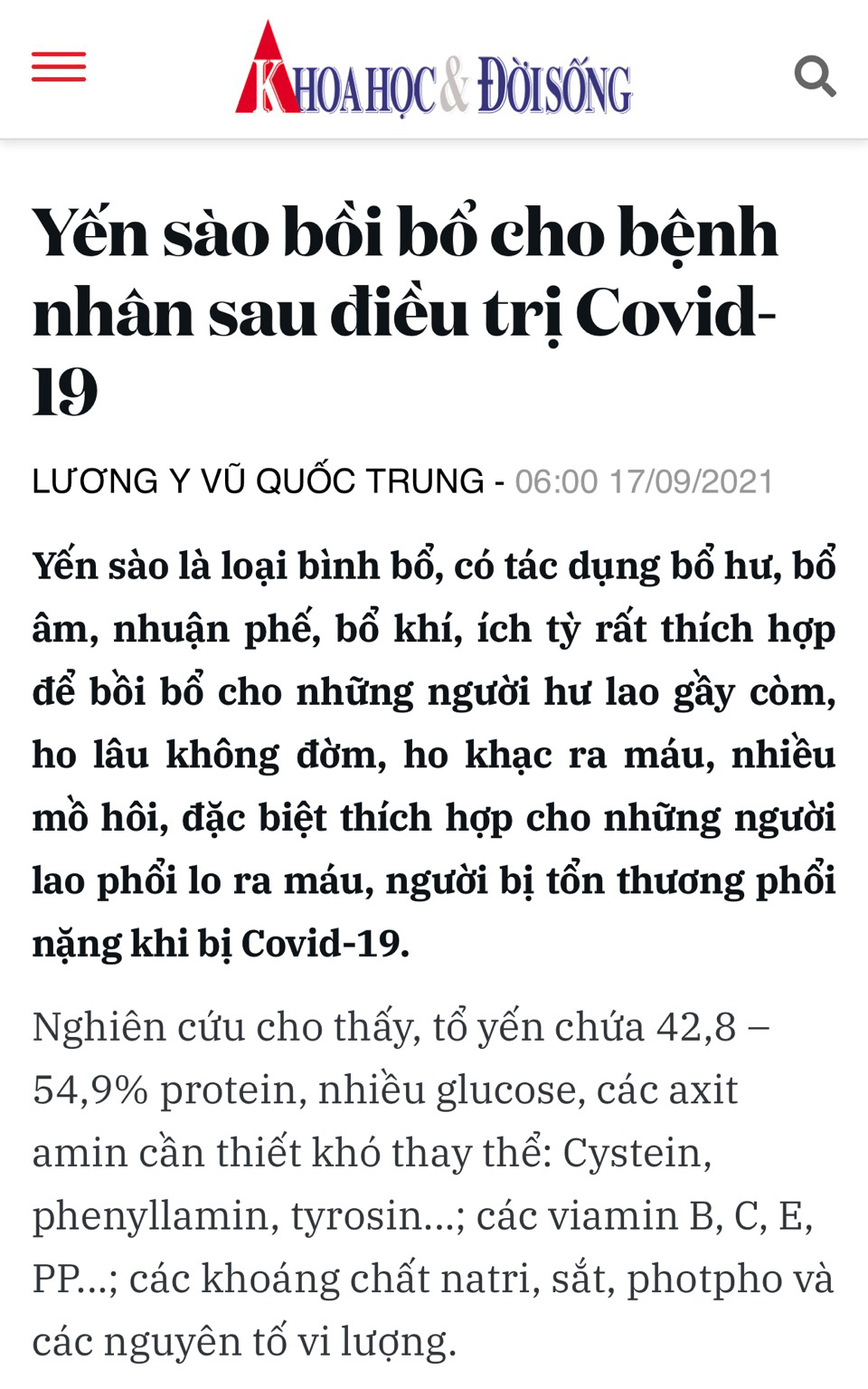 Carousel Bao Chi Noi Ve Yen Sao Ngua Covid 003
